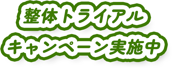 整体トライアルキャンペーン実施中